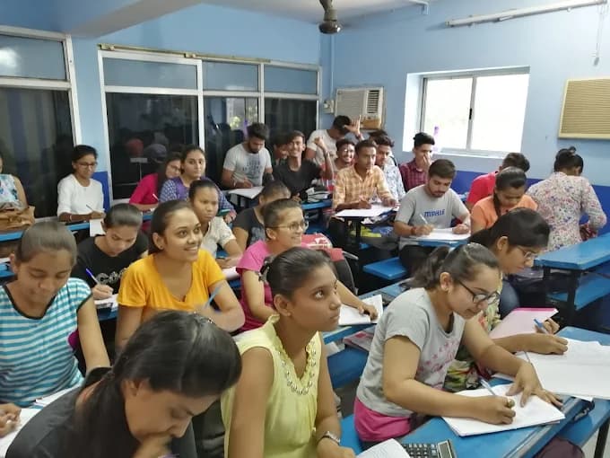 Students learning at K.P. Classes